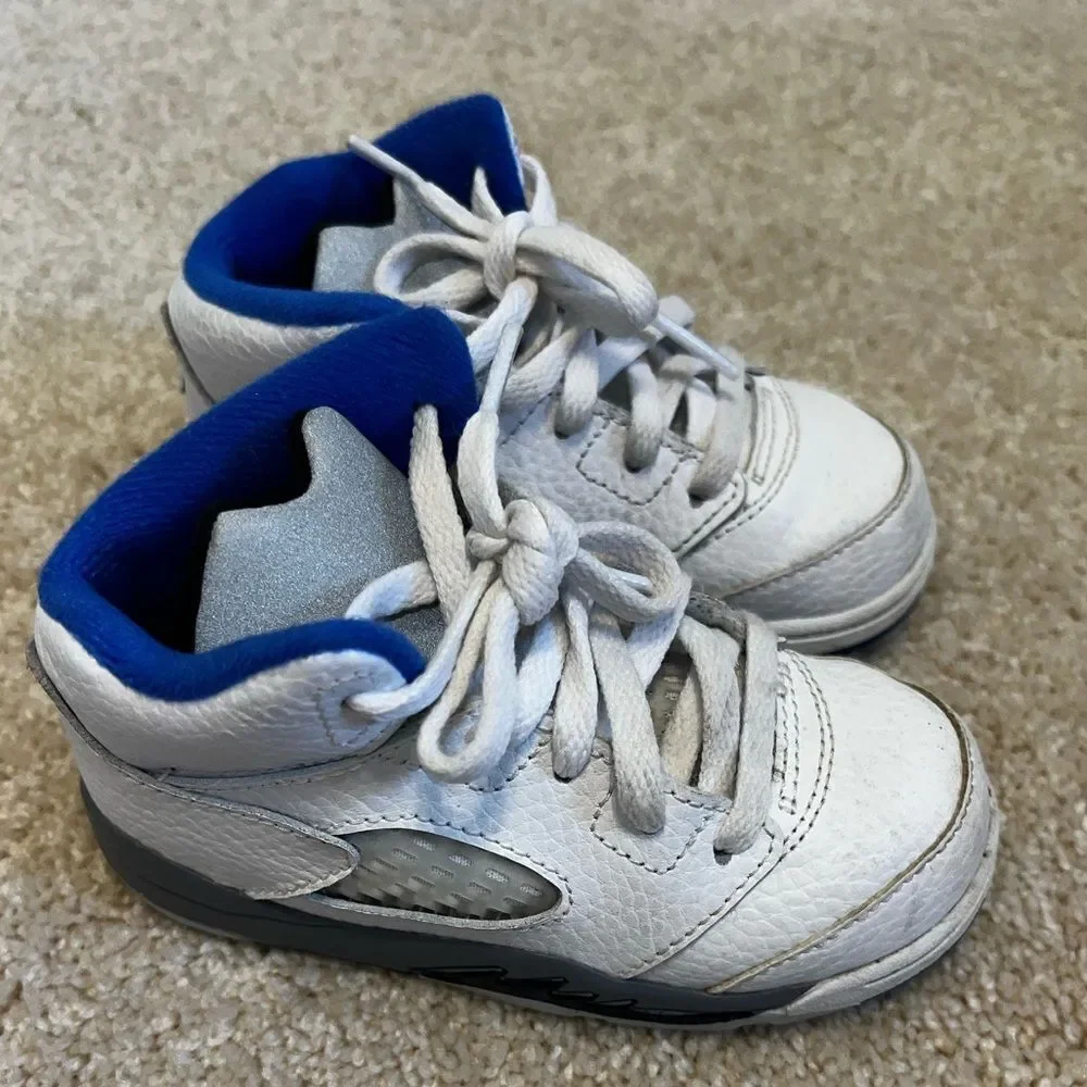 JORDAN 5 RETRO WHITE STEALTH 8C